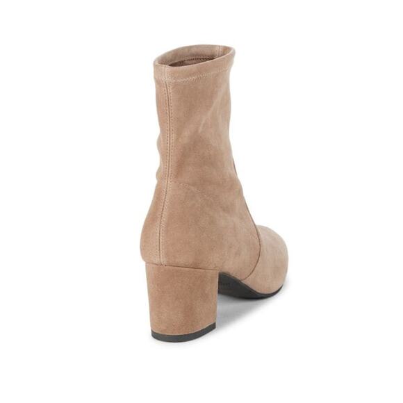 Stuart Weitzman Suede Mid-Calf Heeled Booties - 9.5 - Picture 3 of 4